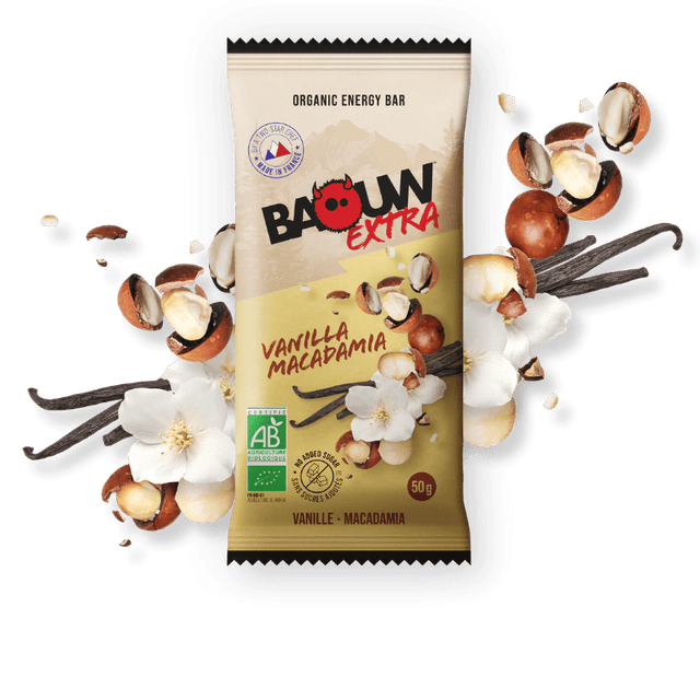 Baouw - Vanille-Macadamia - Energieriegel